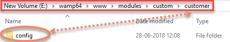 Module custom config