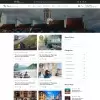 Travel blogs listing page web design