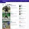 Sports news listing html page screen