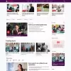 News agency website template home page screen