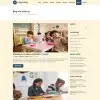 online courses website template blogs page