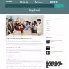 Online education blog details website template