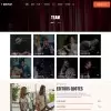 Musicians team profile web template