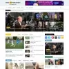 News publication website template home page preview