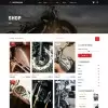 Modern sport motorcycle online shop page