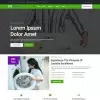 Laundry website template home page design