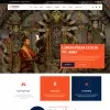 Hindu temple website template home page