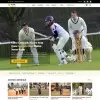 Homepage showcasing latest cricket news, upcoming events, and club updates