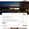 Hotel website design template home page preview