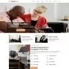 Psychologist website template home page preview