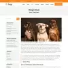 Pet care blog details web page design