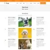 Responsive services provided page for pets