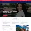 Online course website template page html