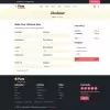 Pizza order checkout page html in bootstrap