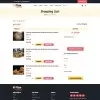 Pizza order online page with shopping cart functionality