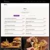 Menu page to display signature dishes with easy-to-read layout