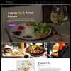 Personal chef website template home page preview