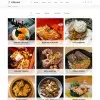 Grid layout displaying different milk based recipes listing by categories