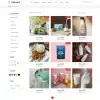 Milk products page showing listing in grids with name and price