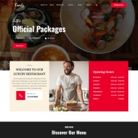 Restaurant recipes cooking website template home