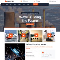 Industry website template home page html