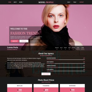 Fashion Show Website Template - TemplateOnWeb