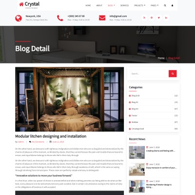 Decor tips blog details responsive html page