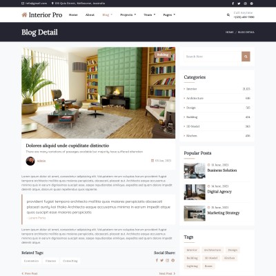 Decor tips blog details bootstrap5