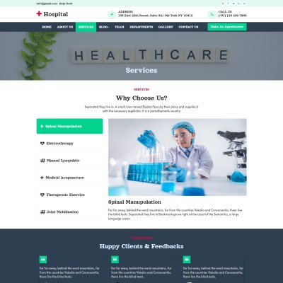 Patient treatment services bootstrap