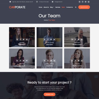 Corporate company team