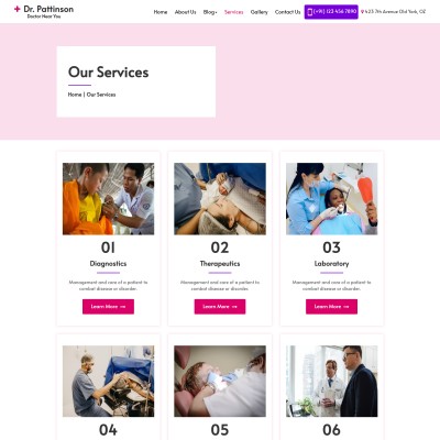 Doctor clinic preventive services bootstrap5