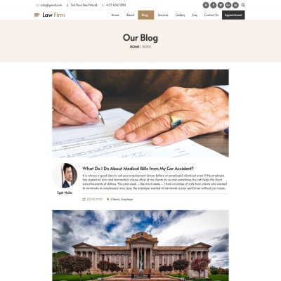 Lawyers law blogs responsive page