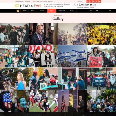 News gallery page responsive design