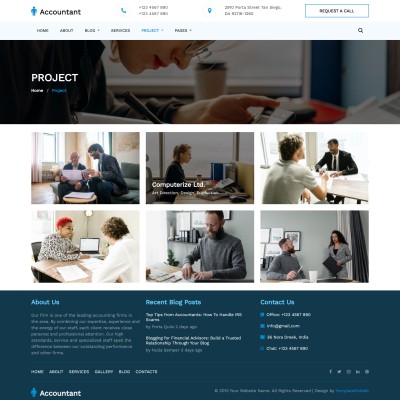 Business auditor projects page html