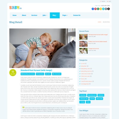 Baby sitter blogs and tips details page