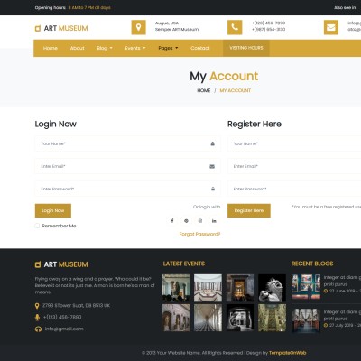 Bootstrap designed responsive user login and registration form