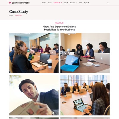 creative portfolio case studies page bootstrap 5