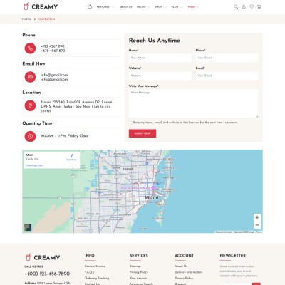 Cow milk company contacts and address details