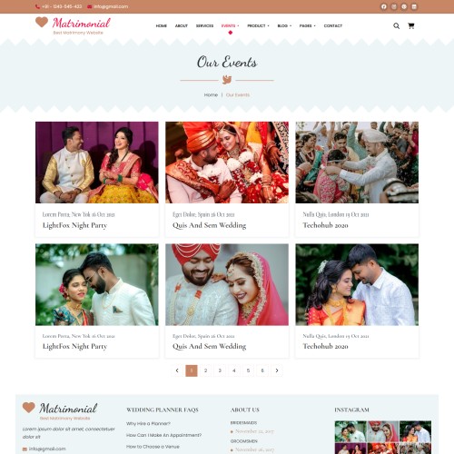 Matrimonial Website Template Free Download - TemplateOnWeb