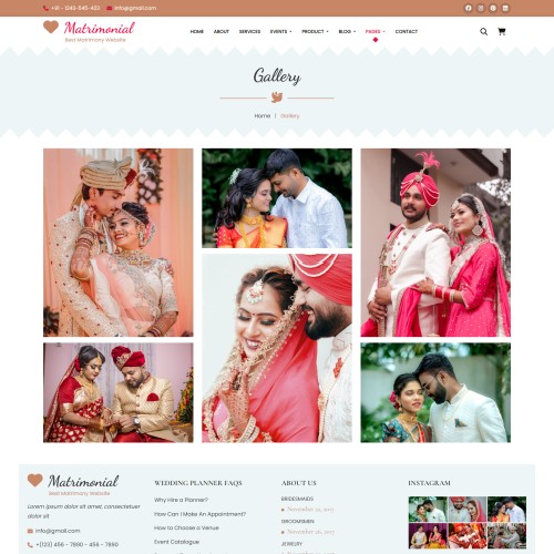 Matrimonial Website Template Free Download - TemplateOnWeb