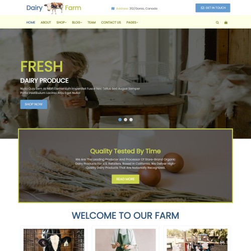  Milk Dairy Website Templates Free Download TemplateOnWeb