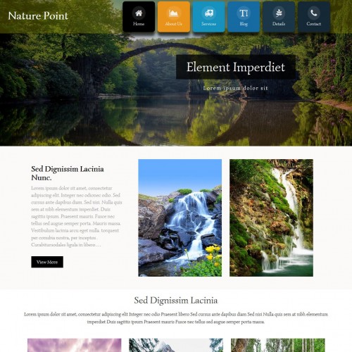 Nature Photography Website Template TemplateOnWeb