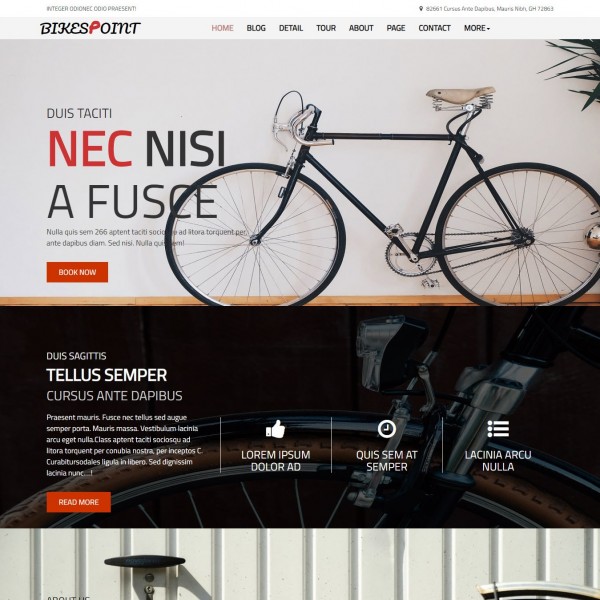 Bicycle shop website online