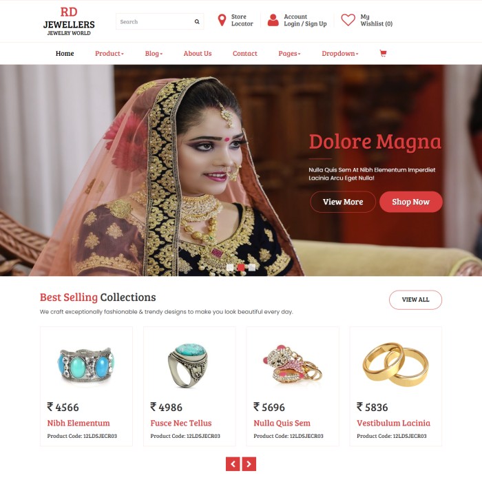 Jewelry sale ecommerce websites