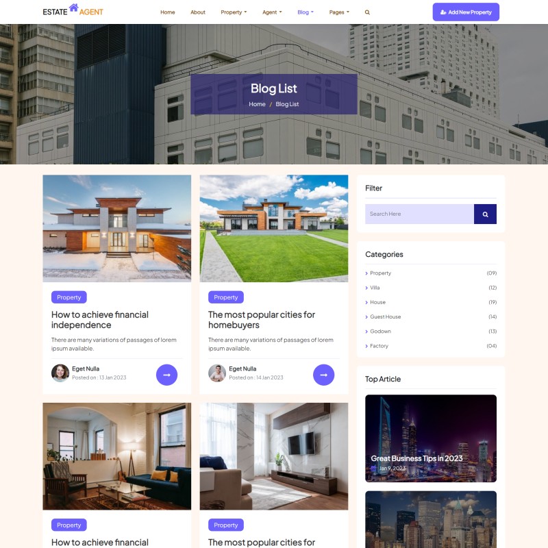 Bootstrap Real Estate Template Free TemplateOnWeb