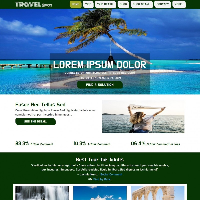 Travel Guide Website Templates TemplateOnWeb