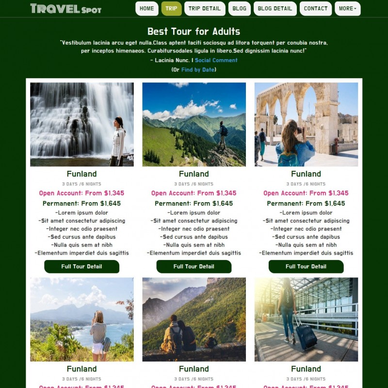 tourist guide templates