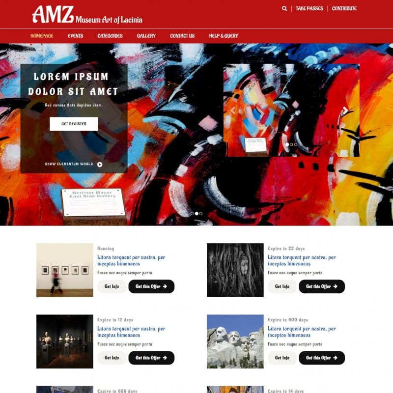 Free Art Gallery Website Templates Free Printable Templates