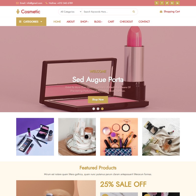 Online cosmetic shopping deals websites