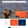 Hindu temple wordpress theme home page screen